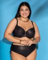 Nessa Lipsi Ruched Side Bikini Brief - Black & Copper-thumb  L/40-42 - 5XL/50-52 NO2-B&C
