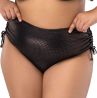 Nessa Lipsi Ruched Side Bikini Brief - Black & Copper-thumb  L/40-42 - 5XL/50-52 NO2-B&C