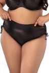 Nessa Lipsi Ruched Side Bikini Brief - Black & Copper-thumb  L/40-42 - 5XL/50-52 NO2-B&C