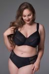 Plaisir Lisa Full Cup Bra Black-thumb Underwired, non padded, stretch lace full cup bra. 80-110, D-I 1125-1/BLK