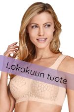 Lovely Jacquard Non-Wired Bra - Beige