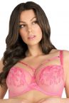 Gorsenia Lollipop Soft Bra Rose-thumb Underwired, non-padded mesh bra with embroidery. 65-95, D-K K846