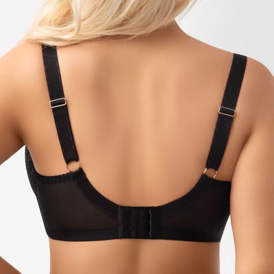 Gorsenia Lori UW Half Padded Bra - Black Underwired, half-padded bra. 65-105, D-K G020