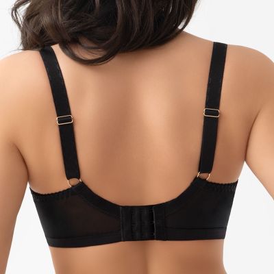 Gorsenia Lori UW Half Padded Bra - Black Underwired, half-padded bra. 65-105, D-K G020