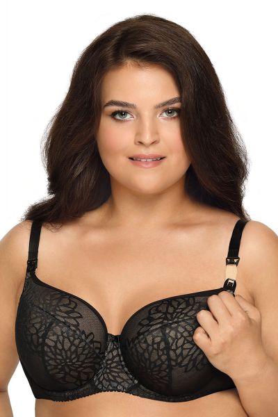 Ava Lingerie Lotus Full Cup Nursing Bra Floral Underwired, padded nursing bra 65-105, D-L AV-1914