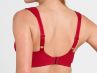 Miss Mary Lovely Lace Non-Wired Bra Red-thumb Non-wired full cup bra with extra wide straps. 80-120 D-H MM-2105-32