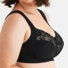 Miss Mary Lovely Lace Non-Wired Bra Black-thumb Non-wired full cup bra with extra wide straps. 80-120 D-H MM-2105-06