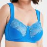 Miss Mary Lovely Lace Non-Wired Bra - Soft Aqua-thumb Non-wired full cup bra with extra wide straps. 80-120 D-H MM-2105-40/AQA