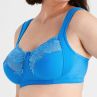Miss Mary Lovely Lace Non-Wired Bra - Soft Aqua-thumb Non-wired full cup bra with extra wide straps. 80-120 D-H MM-2105-40/AQA