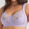 Miss Mary Lovely Lace Non-Wired Bra - Lavender-thumb Non-wired full cup bra with extra wide straps. 80-120 D-H 2105-09/LAV