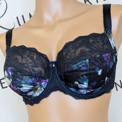 Fantasie Lucia UW Soft Side Support Bra - Midnight Underwired, unpadded side support bra. 65-95, D-M FL101501-MIH