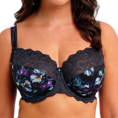 Fantasie Lucia UW Soft Side Support Bra - Midnight Underwired, unpadded side support bra. 65-95, D-M FL101501-MIH