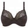 Elomi Lucie UW Stretch Plunge Bra Black-thumb Underwired, full cup plunge bra with stretch lace. 70-100, D-N EL4490-BLK