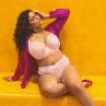 Elomi Lucie UW Stretch Plunge Bra Cosmos-thumb Underwired, full cup plunge bra with stretch lace. 70-100, E-N EL4490-COM