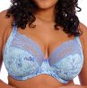 Elomi Lucie UW Stretch Plunge Bra Cornflower-thumb Underwired, full cup plunge bra with stretch lace. 70-100, E-N EL4490-COR