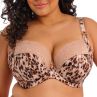 Elomi Lucie UW Stretch Plunge Bra - Wild Cat-thumb Underwired, full cup plunge bra with stretch lace. 70-100, E-O EL4490-WIT