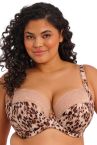 Elomi Lucie UW Stretch Plunge Bra - Wild Cat-thumb Underwired, full cup plunge bra with stretch lace. 70-100, E-O EL4490-WIT