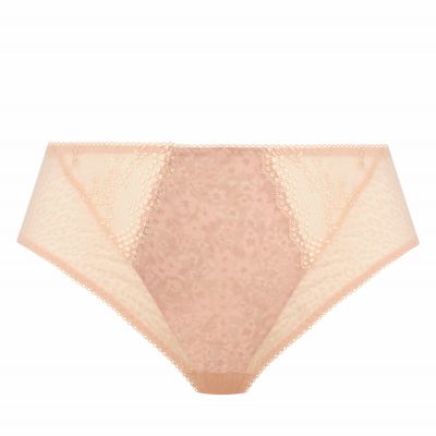 Elomi Lucie High Leg Brief Pale Blush Waist high midi brief with high legs. M-4XL EL4496-PAU