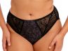 Elomi Lucie High Leg Brief Black-thumb Waist high midi brief with high legs. M-4XL EL4496-BLK