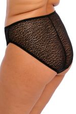 Lucie High Leg Brief Black