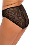 Elomi Lucie High Leg Brief Black-thumb Waist high midi brief with high legs. M-4XL EL4496-BLK
