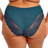 Elomi Lucie High Leg Brief - Teal Floral-thumb Waist high midi brief with high legs. M/40 - 4XL/50 EL4498-TOL