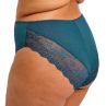 Elomi Lucie High Leg Brief - Teal Floral-thumb Waist high midi brief with high legs. M/40 - 4XL/50 EL4498-TOL