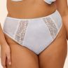 Elomi Lucie High Leg Brief - White-thumb Waist high midi brief with high legs. M/40 - 4XL/50 EL4498-WHE