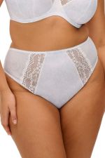Lucie High Leg Brief - White