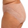 Elomi Lucie High Leg Brief - Wild Cat-thumb Waist high midi brief with high legs. S/38 - 4XL/50 EL4498-WIT