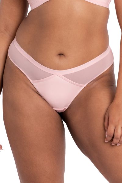 Curvy Kate Lucky Star Brazilian Blush Pink Wetlook Low waist brazilian brief 34-46 CK-031-202-BLP