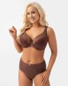 Gorsenia Luisse Mesh Briefs - Chocolate-thumb  L/40 - 4XL/48 K442/1-CHO