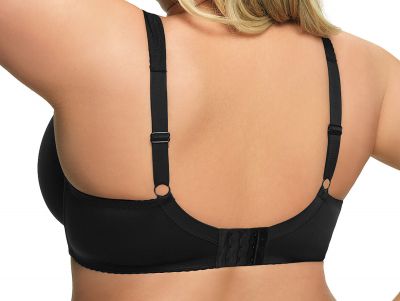 Gorsenia Luisse Soft Bra Black Underwired, non-padded full cup bra 65-115, D-P K441-CZA