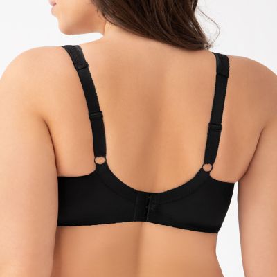 Gorsenia Luisse Soft Bra Black Underwired, non-padded full cup bra 65-115, D-P K441-CZA