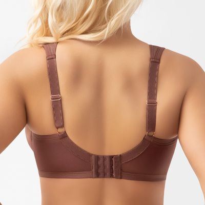 Gorsenia Luisse Mesh UW Soft Comfort Bra - Chocolate Underwired, non-padded full cup bra with the loved Luisse K441-frame. 65-95, D-M K441/1-CHO