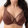 Gorsenia Luisse Mesh UW Soft Comfort Bra - Chocolate-thumb Underwired, non-padded full cup bra with the loved Luisse K441-frame. 65-95, D-M K441/1-CHO