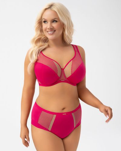 Gorsenia Luisse Mesh UW Soft Comfort Bra - Amarant Underwired, non-padded full cup bra with the loved Luisse K441-frame. 65-100, D-M K441/1-AMA