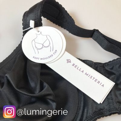Bella Misteria Comfort Minimizer Soft T-shirt Bra Black Underwired, moulded minimizer t-shirt bra 65-100, D-L BM-7-BS-15-CZA