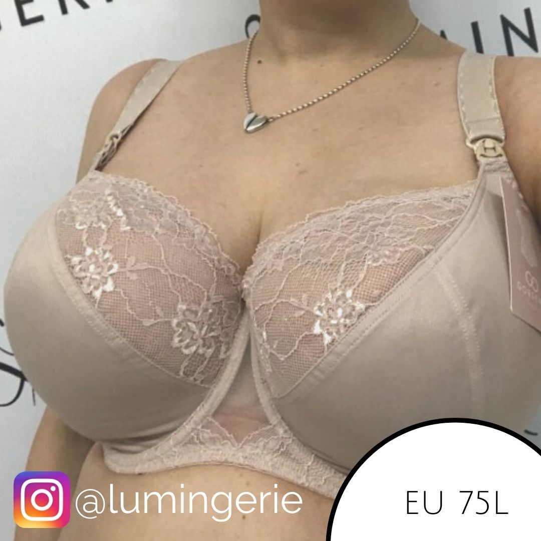 Gorsenia Amy Soft Nursing Bra Beige  Lumingerie bras and underwear for big  busts