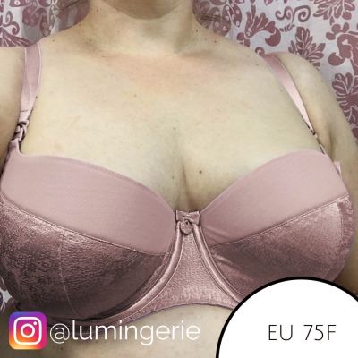 Ava Lingerie Funky Twist Full Cup Nursing Bra Powder Pink Underwired, padded full cup nursing bra 65-105, D-L AV-1962-PINK