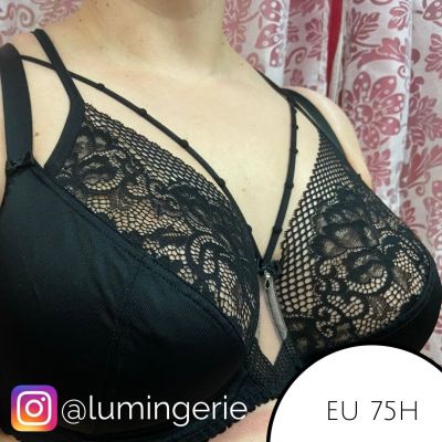 Gorsenia Asti Soft Bra Black Underwired, non-padded bra 65-95, D-M K650