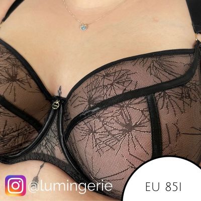 Ava Lingerie Serseia Soft Bra Black Underwired, soft cup bra 65-100, D-L AV-1996-BLK