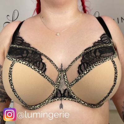 Ava Lingerie Felis Semi Soft Bra Leopard Underwired, semi soft bra 65-105, D-L AV-2011-LEO