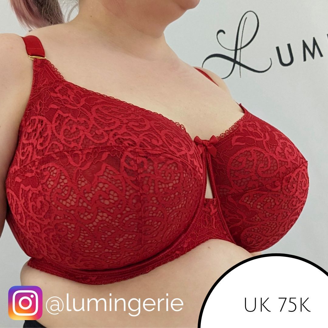 Red Lace Bra -  UK