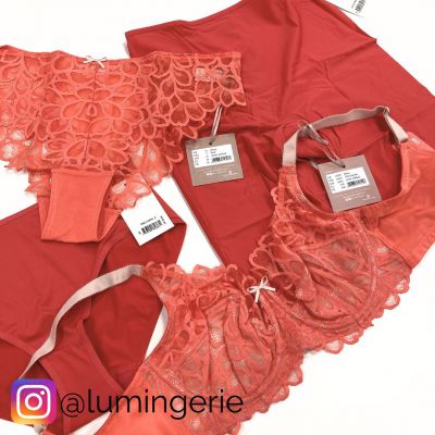 Panache Allure Full Cup Bra Coral Underwired, non-padded, full cup bra. 65-90, E-M 10765-CRL