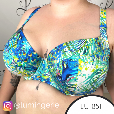 Akcent Tropical Vibes Full Cup Bikini Top Blue Bird  65-95, D-L AN-235-BBFC