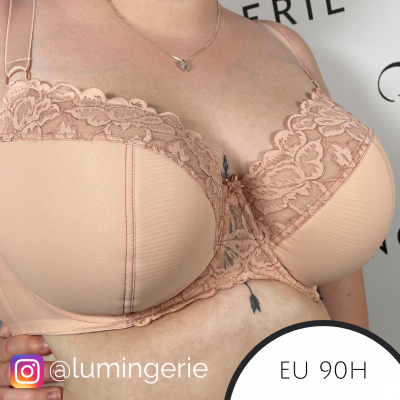Ava Lingerie Casabella Semi Soft Bra Powder Pink Underwired, padded full cup bra 65-100, D-L AV-1992-POW