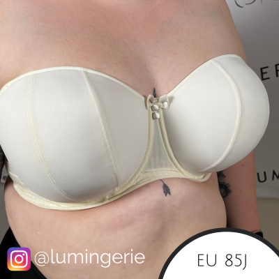 Curvy Kate Luxe Strapless Multiway Bra Ivory Underwired, padded, strapless multiway bra 60-90, D-M CK2601