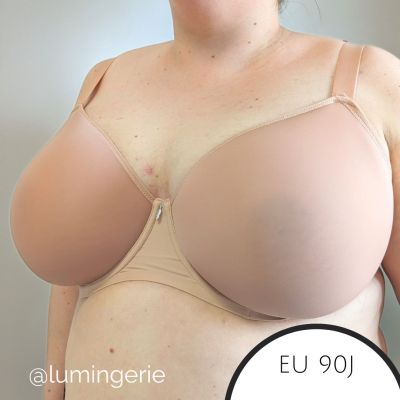 Curvy Kate Smoothie UW Spacer T-shirt Bra Latte Underwired, seamfree t-shirt bra with racerback option. 65-105, E-M CK-072-104-LAE