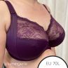 Elomi Morgan UW Banded Bra Blackberry-thumb Underwired, non-padded banded bra in full cup. 70-100, E-O EL4111-BLY